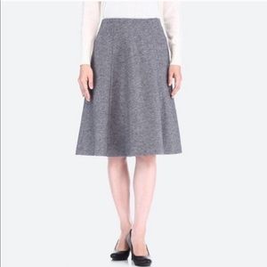 Uniqlo Gray Wool Blend Skirt